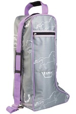 2022 Hy Equestrian This Esme Boot Bag 35081 - Lavender / Grey